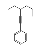 3-ethylhex-1-ynylbenzene结构式