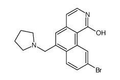 9-bromo-6-(pyrrolidin-1-ylmethyl)-2H-benzo[h]isoquinolin-1-one Structure