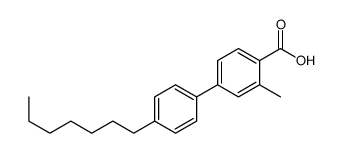 4-(4-heptylphenyl)-2-methylbenzoic acid结构式