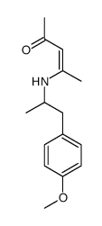 4-[1-(4-methoxyphenyl)propan-2-ylamino]pent-3-en-2-one Structure