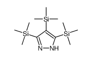 [3,4-bis(trimethylsilyl)-1H-pyrazol-5-yl]-trimethylsilane Structure