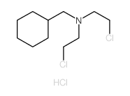 Cyclohexanemethanamine,N,N-bis(2-chloroethyl)-, hydrochloride (1:1) structure