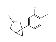 1-(3-fluoro-4-methylphenyl)-3-methyl-3-azabicyclo[3.1.0]hexane Structure