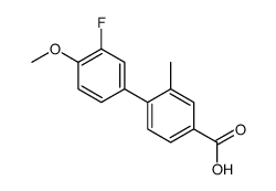 4-(3-fluoro-4-methoxyphenyl)-3-methylbenzoic acid Structure