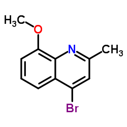 4-Bromo-8-methoxy-2-methylquinoline structure