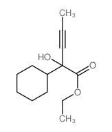 Cyclohexaneacetic acid,a-hydroxy-a-1-propyn-1-yl-, ethyl ester Structure