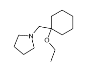 Pyrrolidine, 1-[(1-ethoxycyclohexyl)methyl]- (9CI)结构式