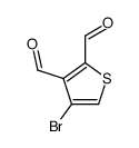 4-溴-2,3-噻吩二羧醛结构式