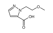 2-(2-甲氧基乙基)吡唑-3-羧酸结构式