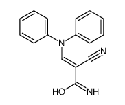 2-cyano-3-(diphenylamino)acrylamide structure