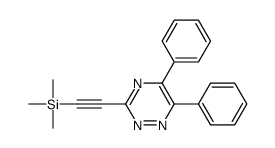 2-(5,6-diphenyl-1,2,4-triazin-3-yl)ethynyl-trimethylsilane Structure