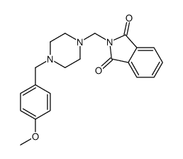 2-[[4-[(4-methoxyphenyl)methyl]piperazin-1-yl]methyl]isoindole-1,3-dione结构式