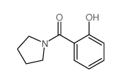 N-(2-HYDROXYBENZOYL)PYRROLIDINE structure