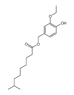 8-methylnonanoic acid (3-ethoxy-4-hydroxyphenyl)methyl ester结构式