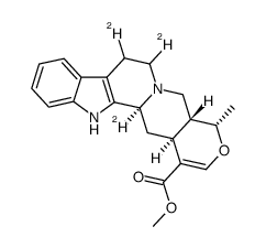 3,5ξ,6ξ-trideuterio-19α-methyl-18-oxa-yohimb-16-ene-16-carboxylic acid methyl ester Structure