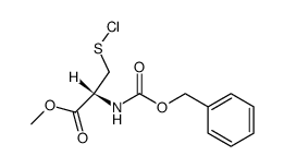 N-benzyloxycarbonyl-S-chloro-L-cysteine methyl ester结构式