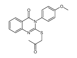 2-(propan-2-on-1-ylsulfanyl)-3-(o-methylphenyl)quinazoline-4(3H)one Structure