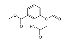 methyl 2-acetamido-3-acetoxybenzoate结构式