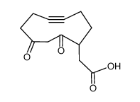 (8,10-Dioxo-4-cyclodecin-1-yl)essigsaeure结构式