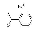 PhCH(Me)O(1-)Na(1+)结构式