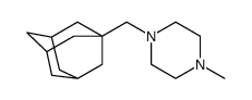 1-(1-adamantylmethyl)-4-methylpiperazine结构式