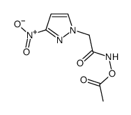 [[2-(3-nitropyrazol-1-yl)acetyl]amino] acetate结构式