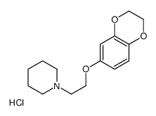 1-[2-(2,3-dihydro-1,4-benzodioxin-6-yloxy)ethyl]piperidine,hydrochloride Structure