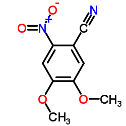 4,5-Dimethoxy-2-nitrobenzonitrile Structure