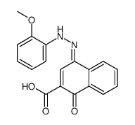 4-[(2-methoxyphenyl)hydrazinylidene]-1-oxonaphthalene-2-carboxylic acid结构式