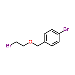 1-Bromo-4-[(2-bromoethoxy)methyl]benzene结构式