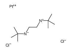 tert-butyl(2-tert-butylazanidylethyl)azanide,dichloroplatinum(2+) Structure