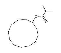 cyclododecyl isobutyrate Structure