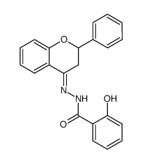N-salicyloylflavanone hydrazone结构式