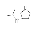 异丙基-(S)-吡咯烷-3-基-胺结构式