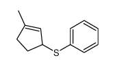 (3-methylcyclopent-2-en-1-yl)sulfanylbenzene Structure