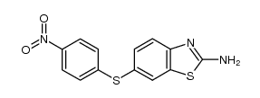 2-Amino-6-[(p-nitrophenyl)thio]benzthiazol Structure