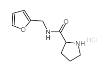 N-(2-Furylmethyl)-2-pyrrolidinecarboxamide hydrochloride结构式