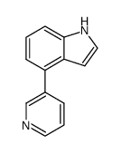 4-(3-pyridyl)indole结构式