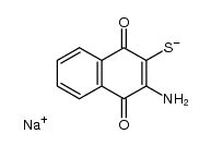 2-mercapto-3-amino-1,4-naphthoquinone sodium salt结构式