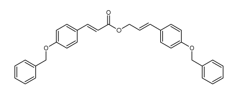 3-(4'-benzyloxyphenyl)-2-propenyl p-benzyloxycinnamate Structure
