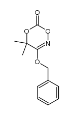 3-Benzyloxy-4,4-dimethyl-4H-1,5,2-dioxazin-6-on结构式