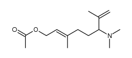 (E)-6-(dimethylamino)-3,7-dimethylocta-2,7-dien-1-yl acetate Structure