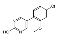 5-(4-chloro-2-methoxyphenyl)-1H-pyrimidin-2-one Structure