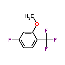 2-METHOXY-4-FLUOROBENZOTRIFLUORIDE structure