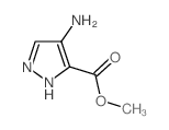 Methyl 4-amino-1H-pyrazole-3-carboxylate结构式