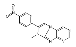 6-methyl-7-(4-nitrophenyl)purino[7,8-a]imidazole Structure
