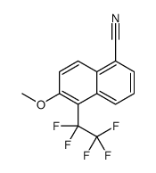 6-methoxy-5-(1,1,2,2,2-pentafluoroethyl)naphthalene-1-carbonitrile Structure