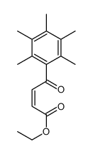 ethyl 4-oxo-4-(2,3,4,5,6-pentamethylphenyl)but-2-enoate Structure