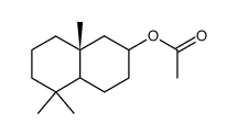 1α,1β,10β-Trimethyl-6-decalylacetat Structure