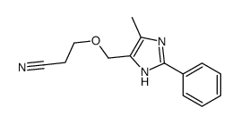 3-[(5-methyl-2-phenyl-1H-imidazol-4-yl)methoxy]propanenitrile Structure
